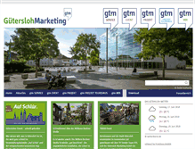 Tablet Screenshot of guetersloh-marketing.de